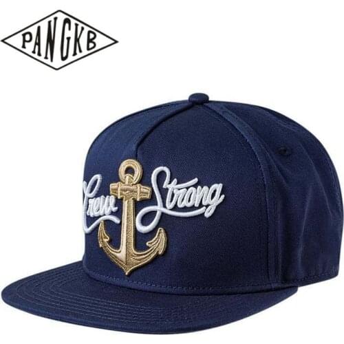PANGKB Brand CREW Cap adjustable navy snapback hat hip hop Headwear for men women adult outdoor casual sun baseball cap