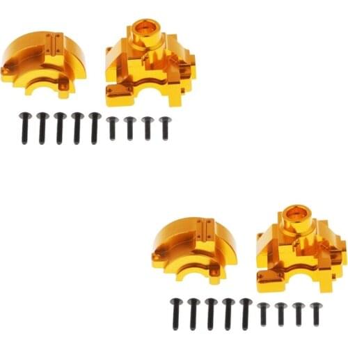 Gearbox shell For HSP 94123 94106 94107 94170 94118 94108 94111 RC Car Parts 2Pcs Metal Front Rear Gearbox Shell 102075(02051)