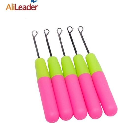 Hot Sell 50/Pcs Hair Fashion Hook Needle Handle High Quality Crochet Needle Braids Hair Dreadlocks Needle Accessoires Tools