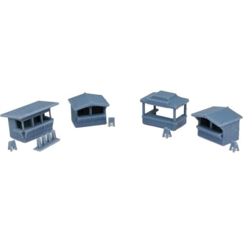 Outland Models Railway Layout Festival / Carnival Market Stall Set 1:220 Z Scale