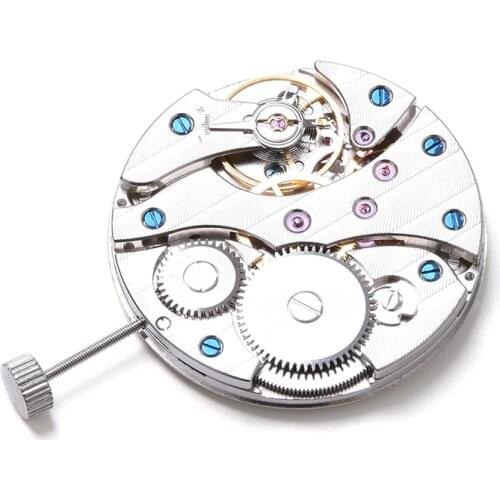 Watch Movement 1 Piece Pack 17 Jewels Mechanical Asia 6497 Winding Movement Suitable for Mens Watches