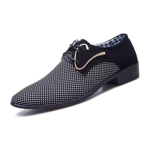 2019 New Fashion Spring Autumn Men Casual Shoes Breathable Lace-Up Men Flats Shoes Wear Comfortable Male Dress Shoes BigSize