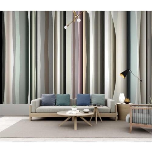 XUESU Custom wallpaper wall covering modern minimalist geometric lines simple three-dimensional 3d TV background wall