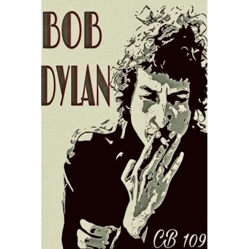 Bob Dylan Poster Silk Fabric Poster Print Cloth Fabric Wall Poster Custom Satin Poster 40X60cm,50X75cm,60X90cm