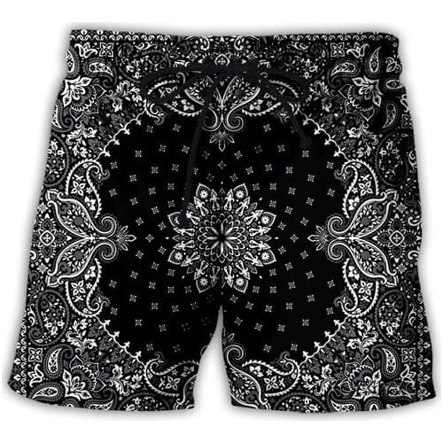 New Bandana Pattern 3D Print Causal Clothing Fashion Men Women Tracksuits Crewneck Hip Hop Shorts Plus size S-7XL