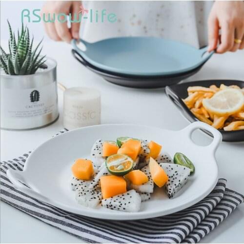 Baking Supplies Breakfast Ceramic Dish Steak Plate Cake Fruit Western Dish Home Dishes And Plates Sets For Kitchen Supplies