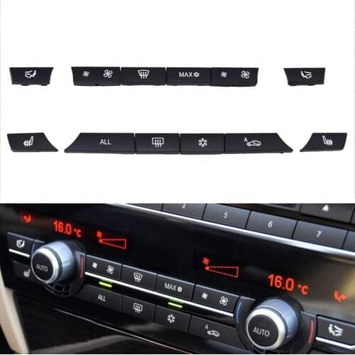 Repair Kit A/C Heater Switch for BMW 5 6 7 F10 F01 F12 Car Air Conditioning 12 Button Panel Key Caps