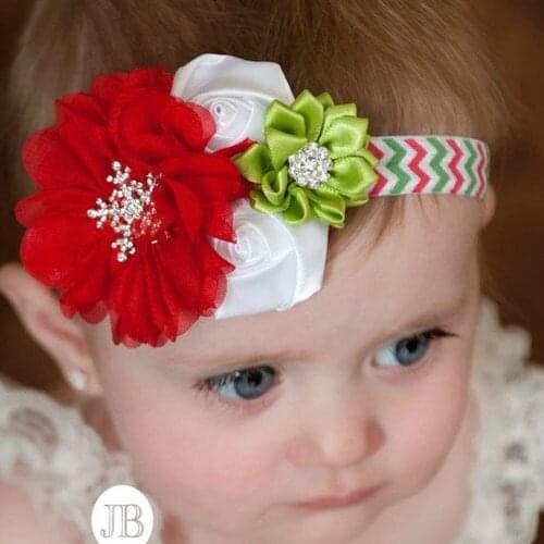 Christmas ornaments, European and American childrens holiday clothing accessories, baby flower headbands