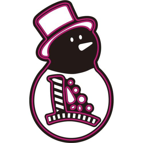 Christmas snowman combination decoration card metal cutting die stamping die scrapbook scrapbook paper process template DIY