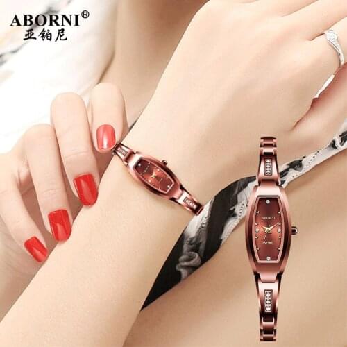 Genuine Premium Brand Ladies Watches Quartz Tungsten Steel Bracelet Womens Watch Waterproof Korean Fashion Diamond