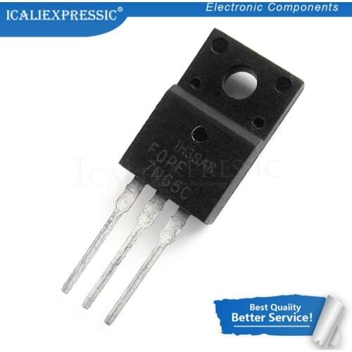 10PCS FQPF7N65C 7N65 TO-220F FQPF7N65 TO-220 MOS pipe N-channel 650V 7A