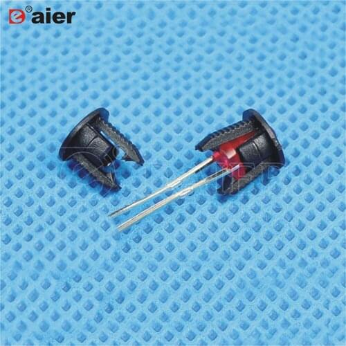 20PCS Plastic Black 3MM LED Holder Lamp Holders Buckle Type Buckle led Bezel Holder for 3mm Light-emitting Diode