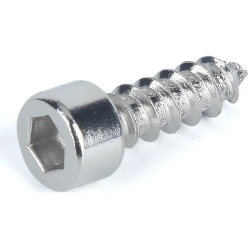 25pcs 50pcs M2 M2.6 M3 M3.5 M4 M5 M6 Ha Nickel Plated Hex Socket Cylinder Head Cap Screw Self-tapping Hexagon Speaker Screw