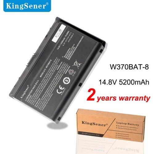 KingSener W370BAT-8 Laptop Battery For Clevo W350ET W350ETQ W370ET Sager NP6350 NP6370 Schenker Xmg A522 A722 6-87-W370S-4271