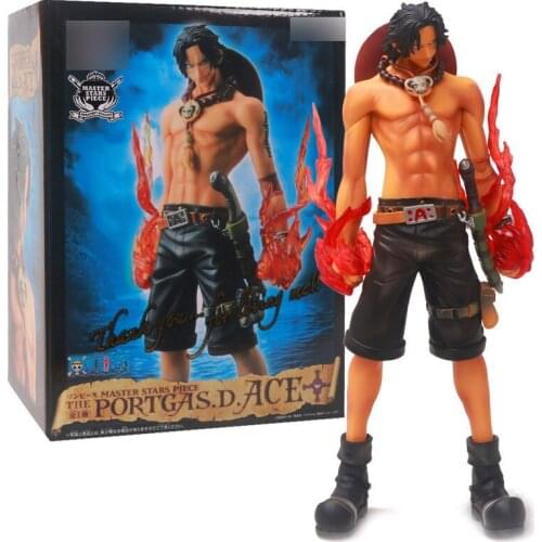 27cm Anime One Piece Portgas D Ace Fire Fist Fighting Action Figure PVC Collectible Model Brinquedos Children Toys