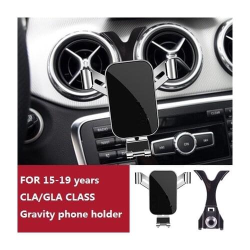 For Mercedes-Benz CLA GLA Class Car Phone Holder MB X156 C117 GLA200 GLA250 CLA180 CLA220 Air Vent Clip Adjust Stand GPS Bracket