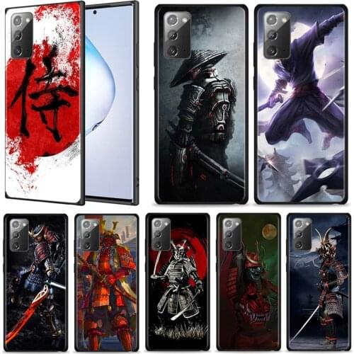 Case For Samsung Galaxy Note 8 9 10 Plus Lite 20 Ultra 5G Back Cover Silicone Phone Cases Coque Japan Soldier Samurai Warrior