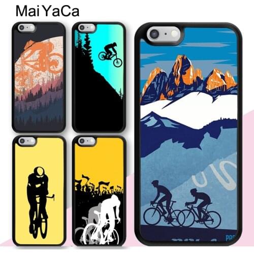 MaiYaCa Road Bike Cyclist Cycling Case For iPhone 12 mini 11 Pro Max X XR XS MAX SE 2020 6S 7 8 Plus 5S Back Cover Fundas