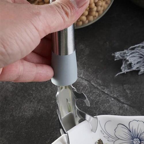 Hot Bowl Holder Dish Clamp Pot Pan Gripper Clip Hot Dish Plate Bowl Clip Tongs Silicone Handle Kitchen Tool