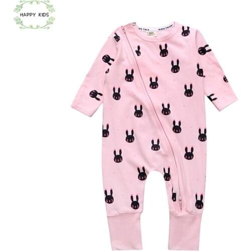 New Baby Romper Baby Clothing spring Set Cotton Baby Boy Girl long Sleeve rabbit Printed Baby Romper Newborn Clothing Body Suit