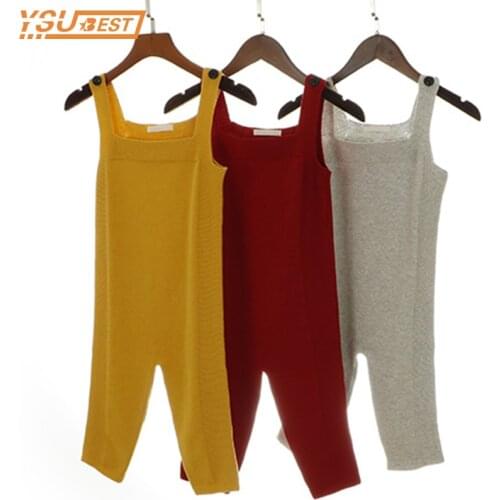 1-5Y Baby Knitting Overalls Boys Clothes Knitted Kids Jumpsuit Girls Overalls Jumpsuits Boys Girls Bib Harem Pants Kids Clothes