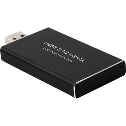 USB 3.0 to mSATA SSD Hard Disk Box Converter Adapter Enclosure External Case 1pc Q1JC