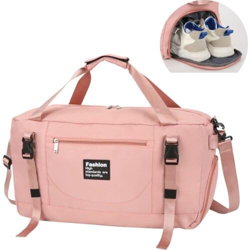 2021 New Travel Bag Swimming Fitness Bag Oxford Cloth Large Capacity Single Shoulder Messenger Bag with Shoe Comparent