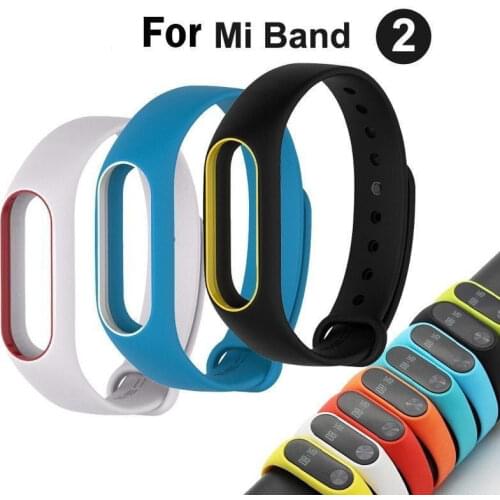 Updated Version Mi Band 2 Wrist Strap for Xiaomi Mi Band 2 Silicone Sport Watch Strap for Miband 2 Bracelet Wriststrap