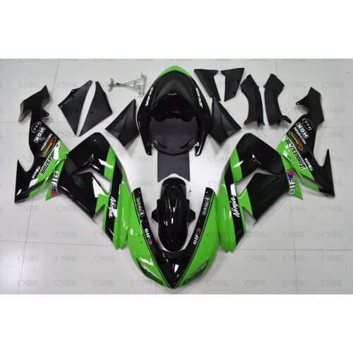 Fairing for Kawasaki ZX10r 06 ZX-10r Plastic Fairings 07 ZX-10r Full Body Kits 2006 - 2007 Green Black