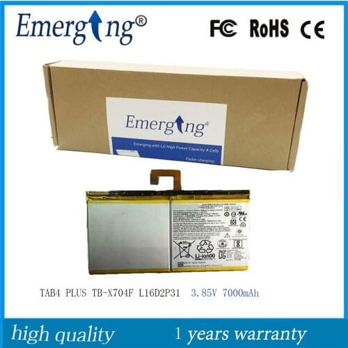 3.85V 7000mAh New Original Laptop Battery L16D2P31 for lenovo L16D2P31 TAB4 PLUS TB-X704F