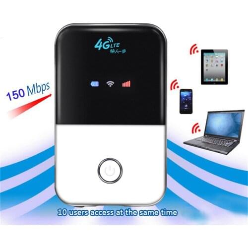 New 4G Lte Portable Wifi Router Car Mobile Wifi Hotspot Wireless Broadband Unlocked Modem with Sim Card Slot Booster Gateway