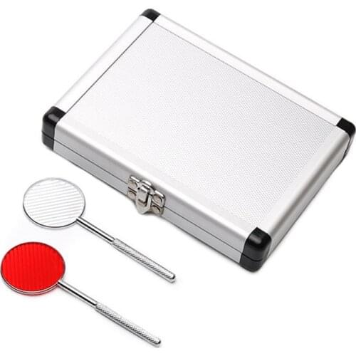 Professional Optometry Instrument Maddox Rod Test Lens Optical Optometric Tools white red maddox lens Aluminum Case