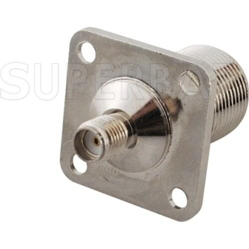 Superbat 5pcs SMA-N Adapter SMA Jack to N Female Panel Mount Bulkhead Straight RF Adapter