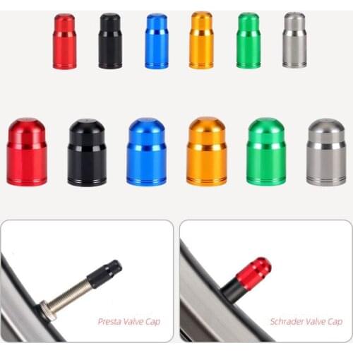 TOOPRE Mountain Bike Ultra Light Aluminum Alloy Tire Valve Cap Iamok Schrader/Presta Valves Dust Cover Bicycle Accessories