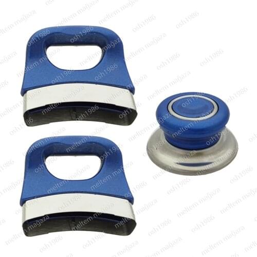Universal Replacement Cookware Kitchen Accessory Knob Screw Handle Pan Hand Grip Handle Cover 1 SET Blue HT-TT0001-6