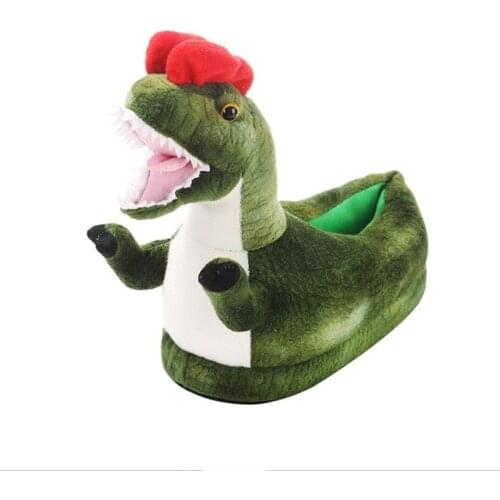 Women/Man Cartoons House Cotton Shoes Female Winter Non-Slip Warmth Indoor Slippers Couple Warm Animal Furry Slippers Size 35-43