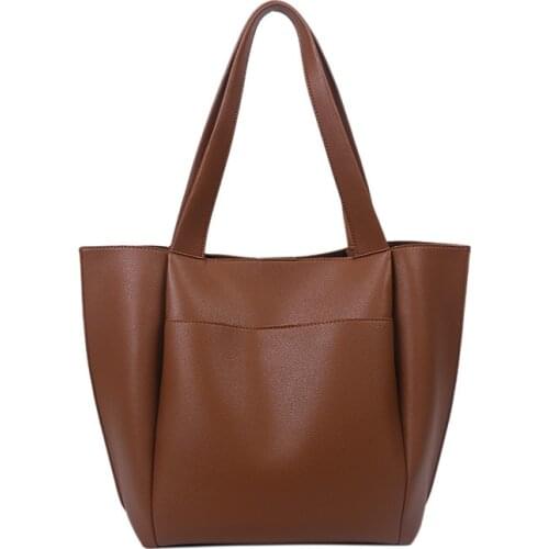 Female Retro Tote Bags Sac A Main Femme Womens Bag Large Capacity Shoulder Bags High Quality Pu Leather Handbags and Purse