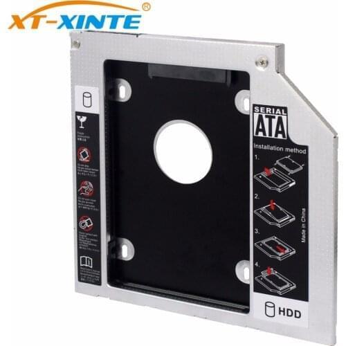 HDD Caddy 9mm 9.5mm 12.7mm Aluminum Optibay SATA 3.0 Hard Disk Drive Box Enclosure DVD Adapter 2.5 SSD 2TB For Laptop CD-ROM