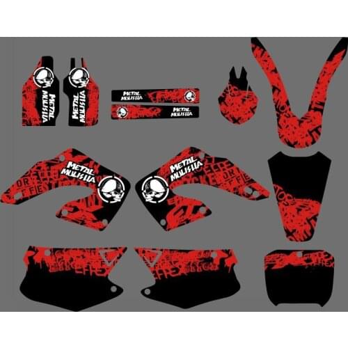 0178 Red&Black NEW STYLE TEAM DECALS STICKERS GraphicS For CR125 CR250 2000 2001