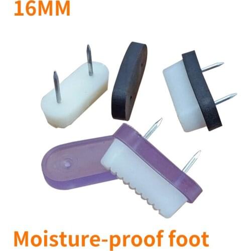 16MM Thick Increase Height High Desk Chair non-slip Moistureproof Oval, Double Nail With Pad Furniture Nail Foot Pad