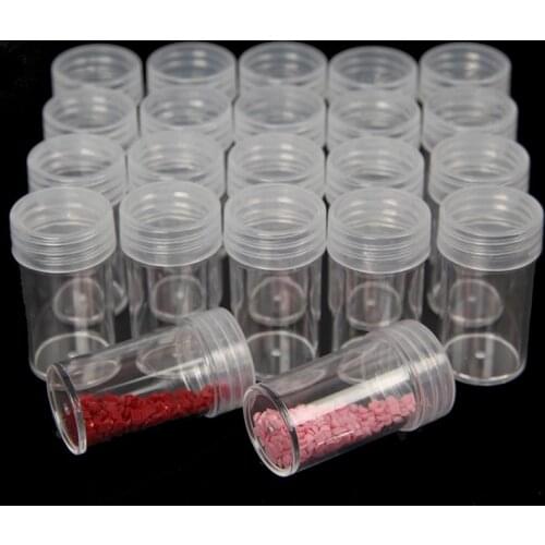 5/10/30/60 Bottles Diamond Painting Accessories Container Bottles Diamond Painting Tools Crystal Bead Storage jar