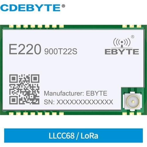 LLCC68 Wireless LoRa Module 868MHz 915MHz E220-900T22S 22dBm SMD UART Interface IPEX Antenna Anti-interference