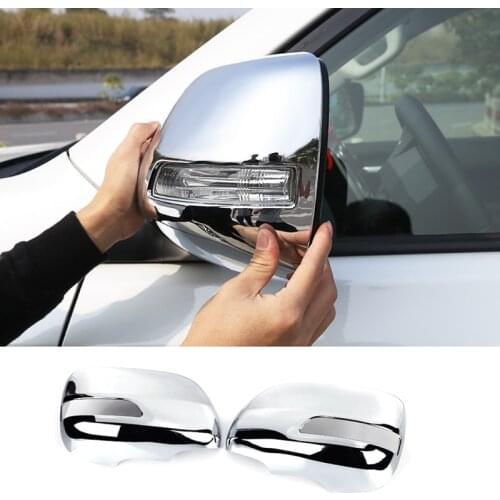 For Toyota Prado FJ150 FJ 150 2010 2011 2012 2013 2014 - 2018 ABS Plastic Side Door Rearview Mirror Cover Car Accessories 2PCS
