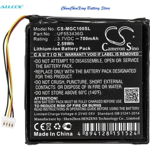 Cameron Sino 700mAh Battery ER-009311,UF553436G for Magellan Cyclo 100,Cyclo100