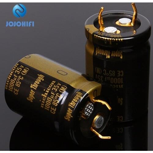 KG Super Through 1000UF 35V 20x30mm Pitch 10mm 35V/1000uf Super Penetration Electrolytic Capacitor with Gold-plated Copper Feet