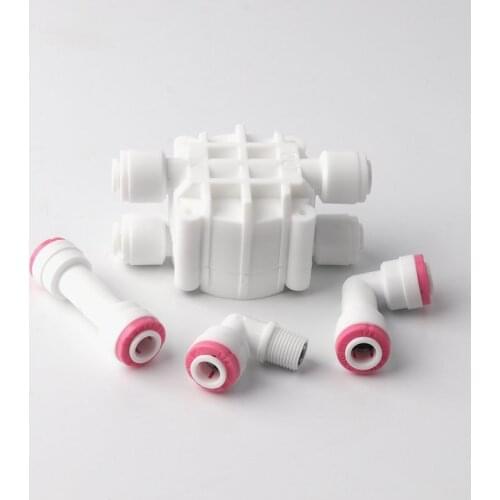 5pcs RO Filter Water Pipe Controller 1/8" Male Thread 1/4"Tube Check Valve Aquarium Water purifierstop Filter backflow Connector