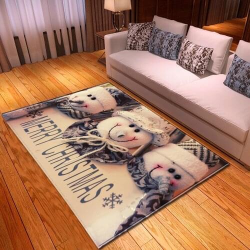 Christmas party Area Rug for Home Living Room Floor Mat for New Year Bedroom Carpets for Xmas Child Room Large Rug Parlor Carpet