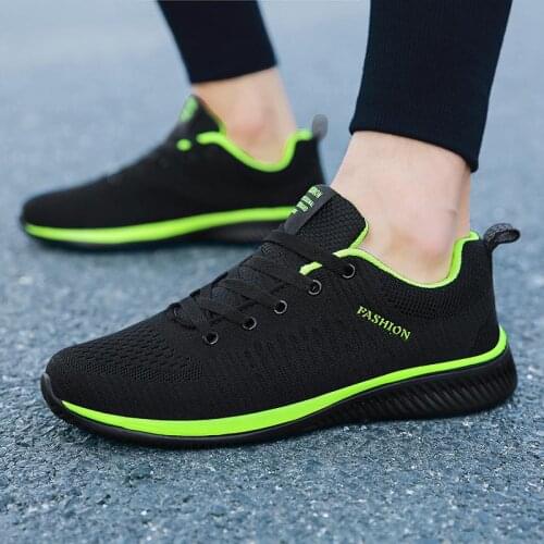Big Size Summer Light Weight Running Man Sneakers Men Sneakers Women Sports Shoes Sport Black Green Tennis Toning Baskets E-512