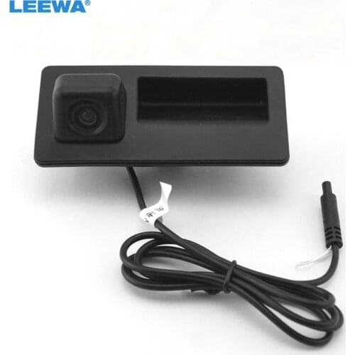 LEEWA Car Trunk Handle CCD Reverse Camera Night Vision Rearview Camera for for Audi A4 A5 S5 Q3 Q5 2013-2015 #2068