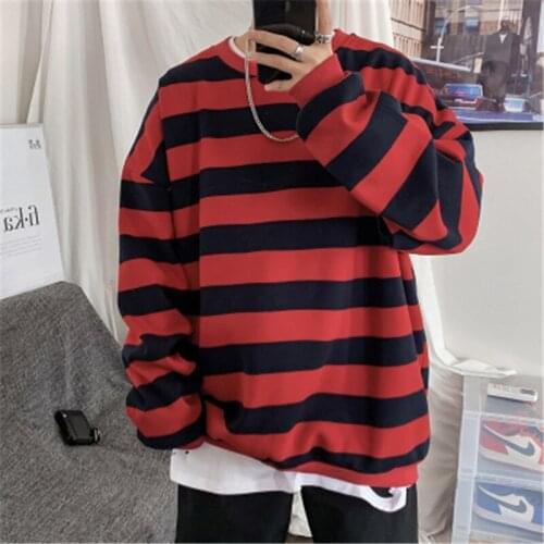 ZOGAA 2021 Men Classic Striped Hoodies Mens Hip Hop Streetwear Sweatshirt Male Casual Trend Cotton Pullover oversized hoodie